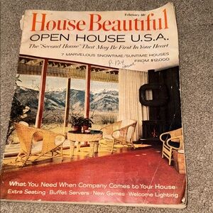 Magazine‎ House Beautiful February Issue 1966